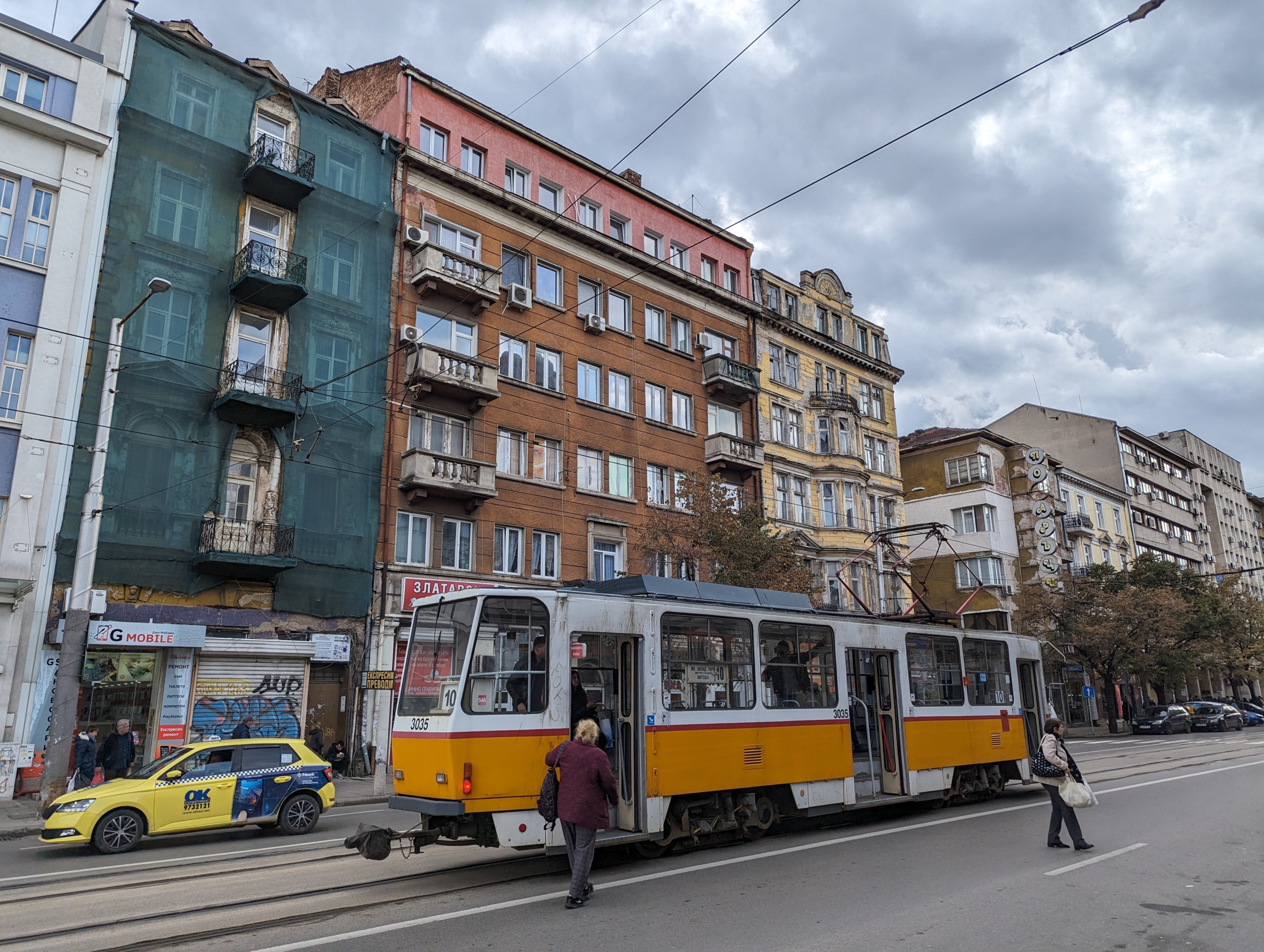 Tram in Sofia Bulgarije